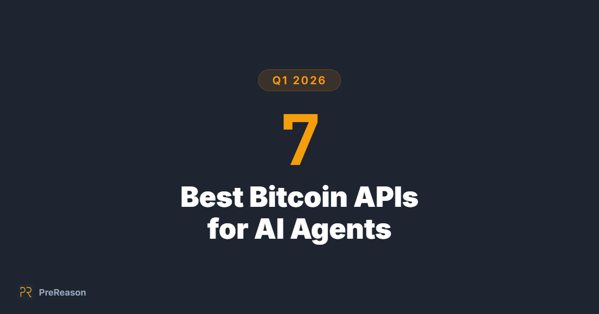 7 Bitcoin APIs Compared: What Each One Actually Returns (2026)